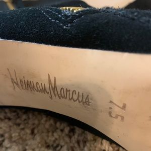 Neiman Marcus zip up boot